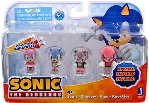 Buy Sonic the Hedgehog Collectible Sonic, Shadow, Amy, Knuckles Flocked ...