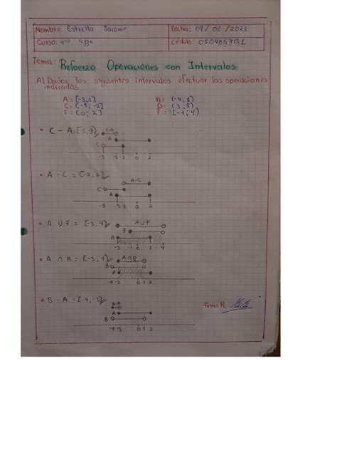 Image result for Operaciones Con Intervalos