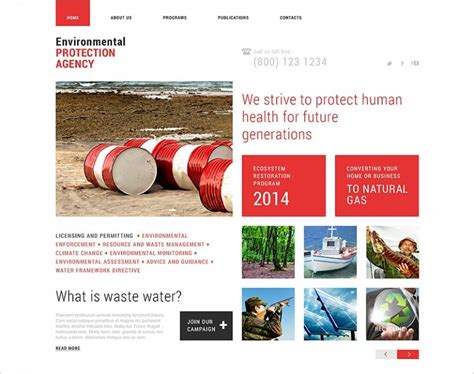 Environment Web Design Template 的图像结果
