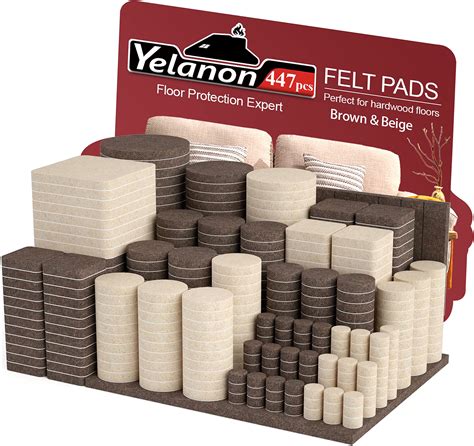 Furniture Pads for Hardwood Floors - 48 PCS Premium Felt Pads Floor ...