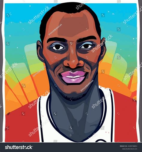 Basketball Player Illustration Vector Cartoon Drawing Stock Vector ...