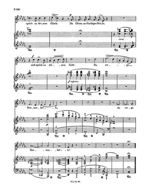 Liszt, Franz - Und sprich, S.329 for Mezzo Soprano Voice - Free Sheet ...