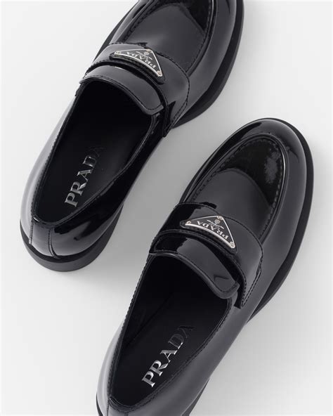 Black Patent Leather Loafers | PRADA