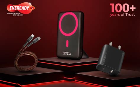 Eveready Ultima Power Bank PB 21, 20,000mAh, 22.5W Fast Charging, Dual ...