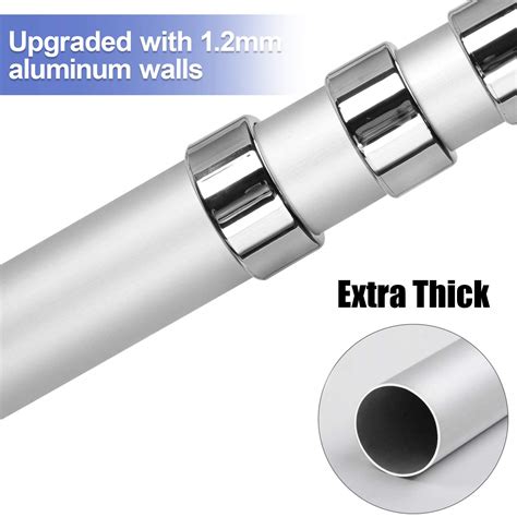 30FT Telescopic Flag Pole Kit, Extra Thick Heavy Duty Aluminum ...