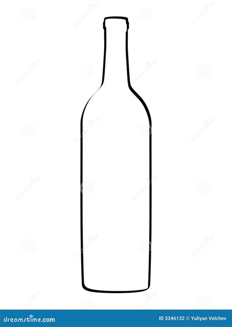Outline Of Wine Bottle