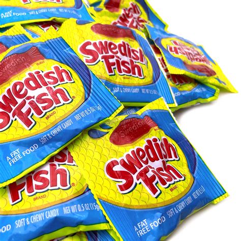Buy SWEDISH FISH Soft and Chewy Candy, Individually Wrapped Packs, 64 ...