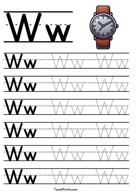 Letter W Worksheet