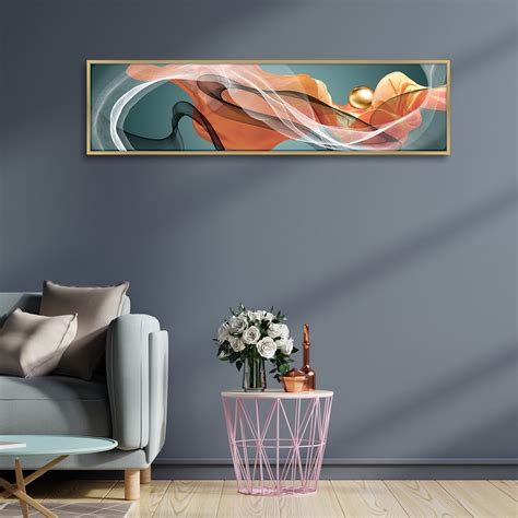 Abstract Ribbon Design Canvas Painting Wall Art Print, Decorative Luxu ...