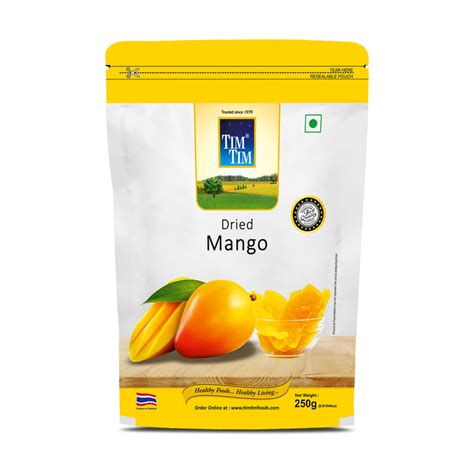 Tim Tim Dried Mango I 100% Natural I Nutritious Mango snack, 250g ...