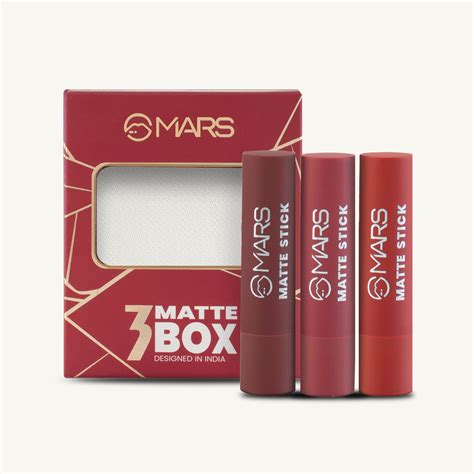 Buy Matte Lipsticks Box | Set of 3 – MARS Cosmetics