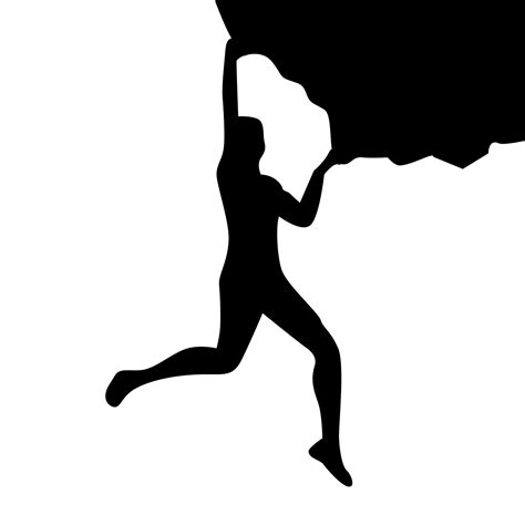 Climbing Silhouette Vector