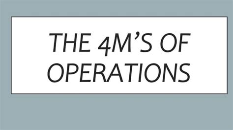 Image result for 4M Method Explained