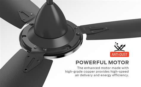 Buy GM Monarch Ceiling Fan Dashing Grey 1200 MM 360 RPM 1 Star Rated ...