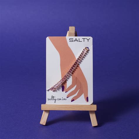 Pink Hue Diamond Tennis Bracelet | Salty – Salty Accessories