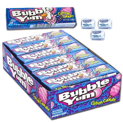 Bubble Yum Cotton Candy Bubble Gum 1.4oz - 18ct – I Got Your Candy
