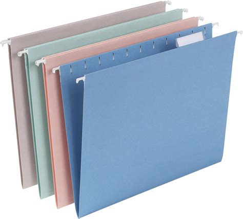 Pendaflex Hanging File Folders, Letter Size, Assorted Colors for Home ...