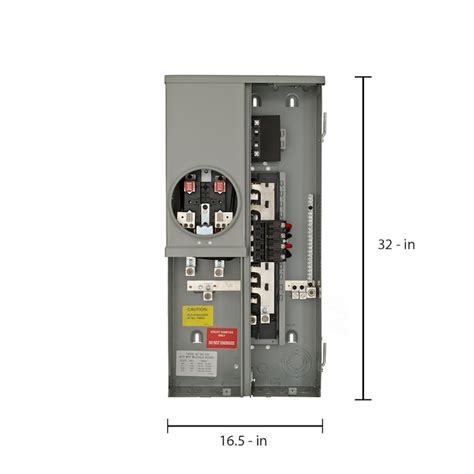 Siemens 200-Amp 8-Spaces 16-Circuit Outdoor Main Breaker Meter Combo ...