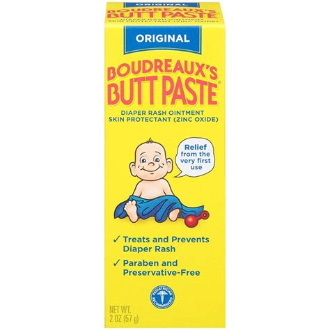Boudreaux's Butt Paste Diaper Rash Ointment Original 2 Oz