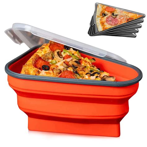 Wisfunlly Pizza Storage Container Reusable Pizza Container Expandable ...