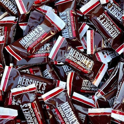 Buy HERSHEY'S Miniature SPECIAL DARK Zero Sugar Chocolate Candy, Aprox ...