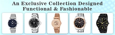 CRESTELLO BK007-CPBLK Black Dial and Band Metal Chain Analog Stainless ...