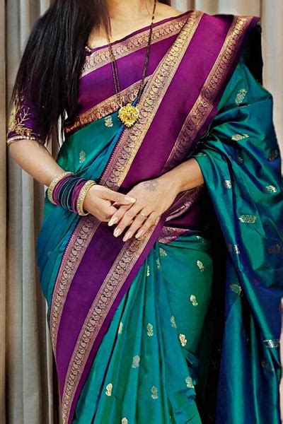 Luxuriant Brown Soft Banarasi Silk Saree With Scintilla Blouse Piece ...