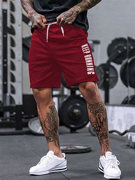Manfinity Sport PWRUP Shorts Esportivos com Cordão na Cintura, Estilo ...