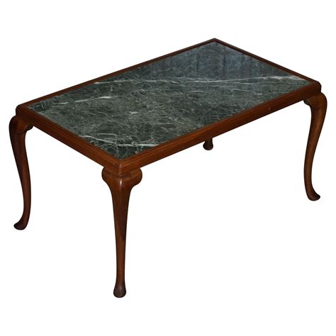 Vintage French Marble and Brass Cocktail or Coffee Table at 1stDibs