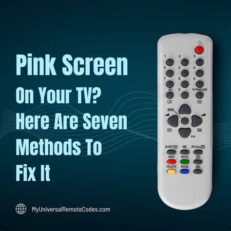 Pink Screen On TV? - Seven Methods To Fix It