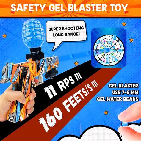 Buy Jokeney Gel Ball Blaster - Splatter Ball Blaster with 45000 Gel ...