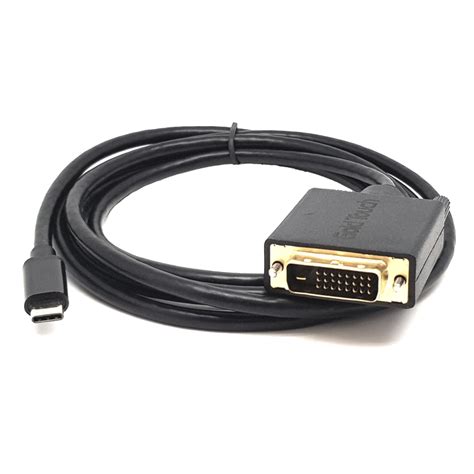 USB3.1 Type C To DVI Cable – 1.8m – Gold Touch