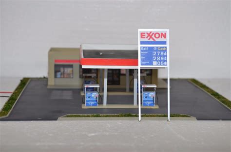 HO Scale Exxon Gas/Convenience Store-Custom Build-Mike Baker Models | #1892613080