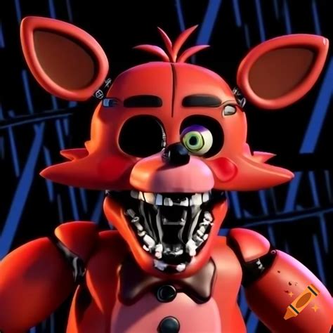 Close-up portrait of Springtrap, the damaged green animatronic rabbit ...