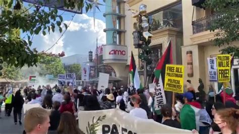 Pro-Palestine Protests At The Grove Mall, Los Angeles On Black Friday ...