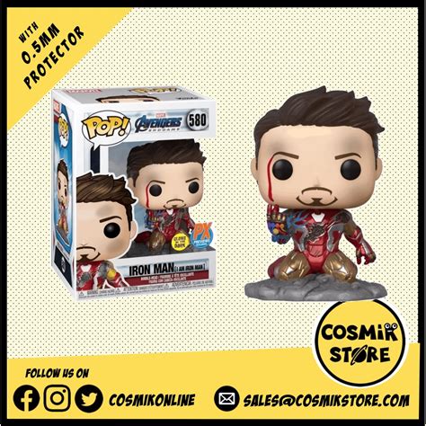 Funko Pop! Marvel - Avengers EG: Iron Man (I am Iron Man) No.580 PX Exc ...