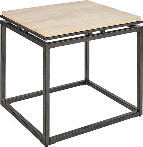 Baggett Cream Colors,Light Wood,White End Table | Rooms to Go