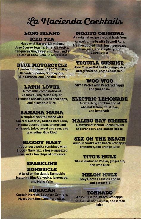 La Hacienda Mexican Grill menu in Chesapeake, Virginia, USA
