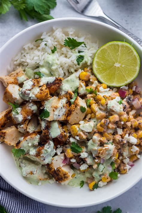 Mexican Street Corn Chicken & Rice Bowls – 5 Boys Baker