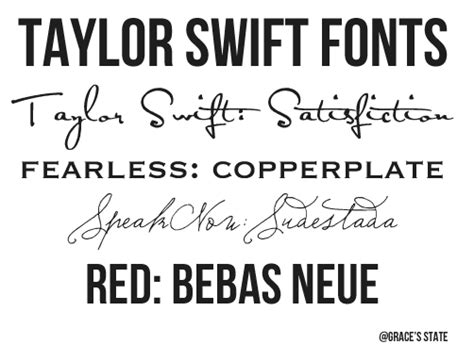 ALL ABOUT TAYLOR SWIFT FONTS | Grace's State | 2013 : Taylor Swift ...