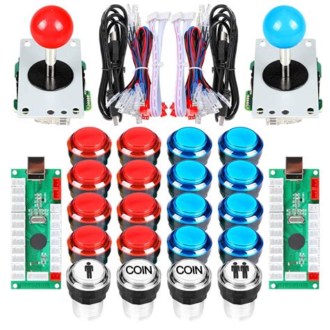 Buy EG Starts Arcade Diy Kit Part 2 X 8 Way Joystick + 16X Led ...