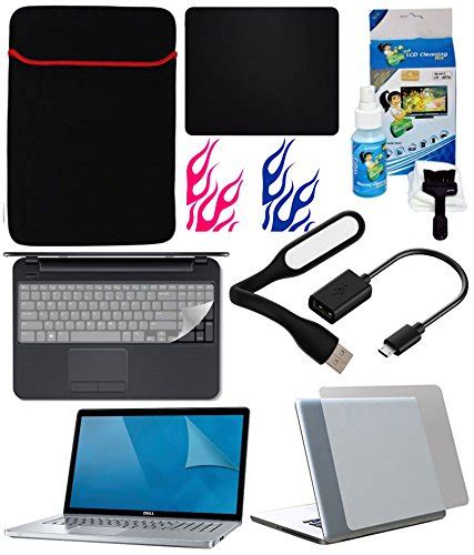 FineArts 8in1 Combo of Transparent Laptop Skin with Usb Led Light ...