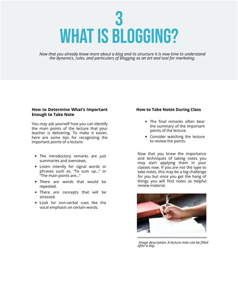 Textbook Note Taking Template - Illustrator, InDesign, Word, PSD ...