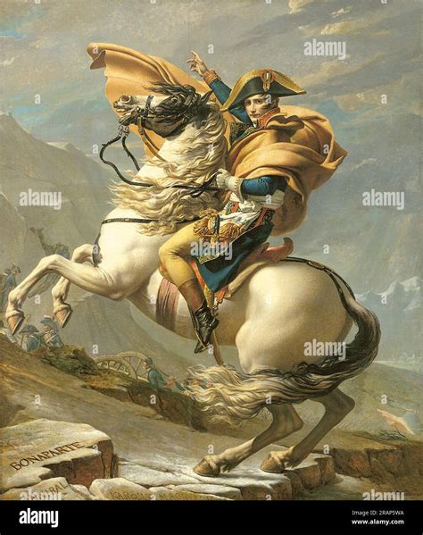 Napoleon Crossing the Alps at the St Bernard Pass, 20th May 1800 1801 ...