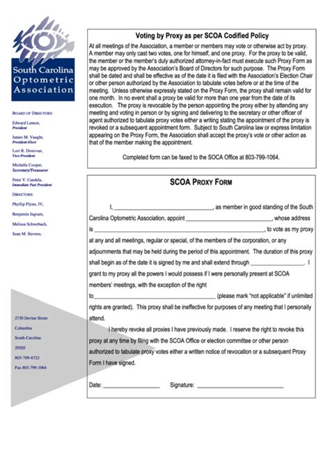 Voting Proxy Form 的图像结果