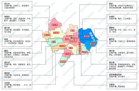 【产业图谱】2022年沧州市产业布局及产业招商地图分析-中商情报网