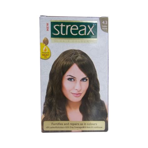 Streax Cream Hair Colour for Women & Men | Golden Brown | Enriched with ...