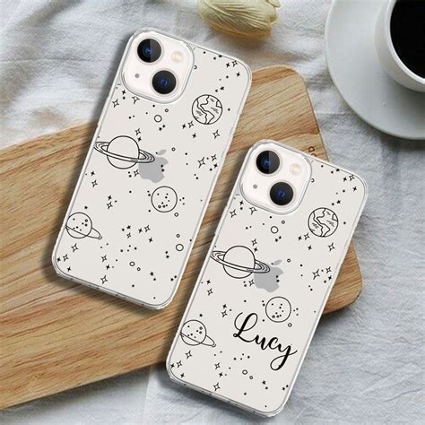 Transparent Silicone case with Universe Printed – S A A B O O