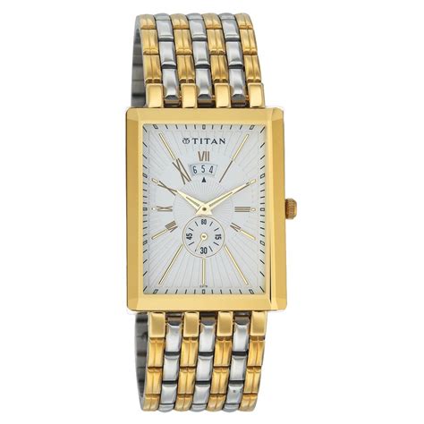 Buy Online Titan Quartz Analog Silver Dial Watch for Men - nc1523bm01 ...