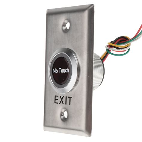 Rare Quality Stainless Steel Exit Switch, 12V No Touch Infrared Sensor ...